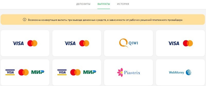 Способы вывода